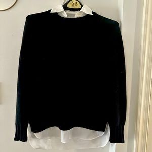 Ralph Lauren sweater with mock collared shirt